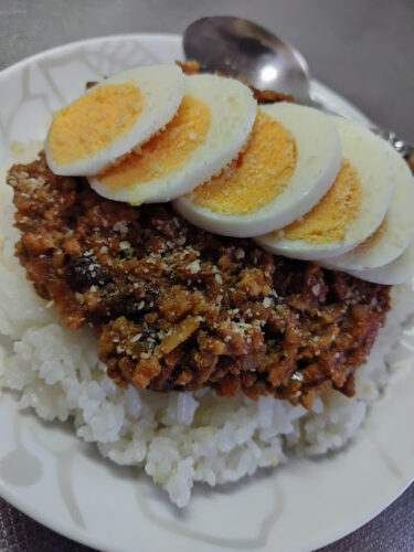 キーマのドライカレー風アレンジ